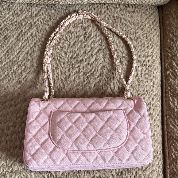 Brand New!  Light Pink Quilted Shoulder Bag - Picture 5 of 5